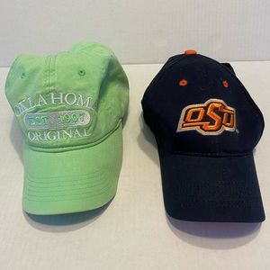 Oklahoma State University and Oklahoma caps